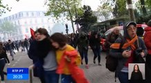 Celebrações do Dia do Trabalhador terminam em violência em Paris