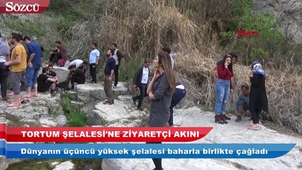 Tortum Şelalesi’ne ziyaretçi akını