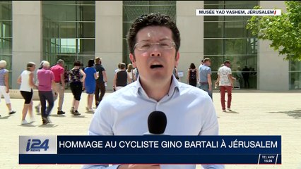 Hommage au cycliste Gino Bartali à Jérusalem