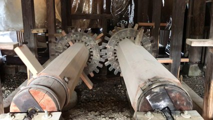 【感動・心の旅アーカイブ】＜約200年前の精米機＞白河藩水車式藩米精米所