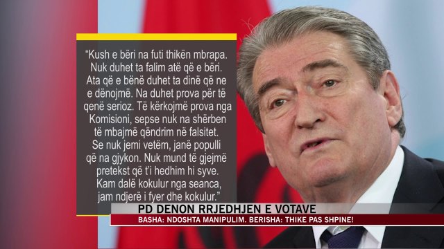 Votimi i Ruçit/ Basha: Ndoshta manipulim. Berisha: Thikë pas shpine! - News, Lajme - Vizion Plus