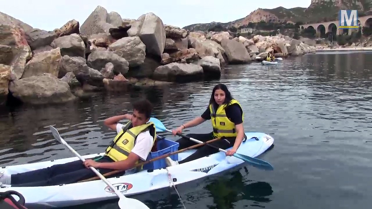 Nettoyage à l'Estaque de la plage de Corbières