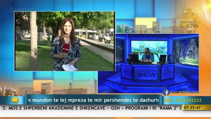 Aldo Morning Show/  Vidhet motori i një picerie në Tiranë (11.09.17)
