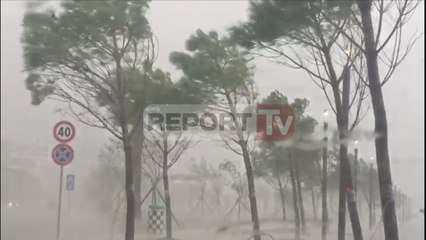 Report TV - Stuhi në Vlorë, erëra të forta dhe rebesh