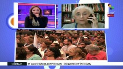 Calloni: El regalo de Macri al pueblo este 1° de mayo son más tarifazo