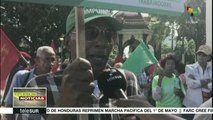 teleSUR Noticias: Reprimen marcha del 1° de mayo en Honduras