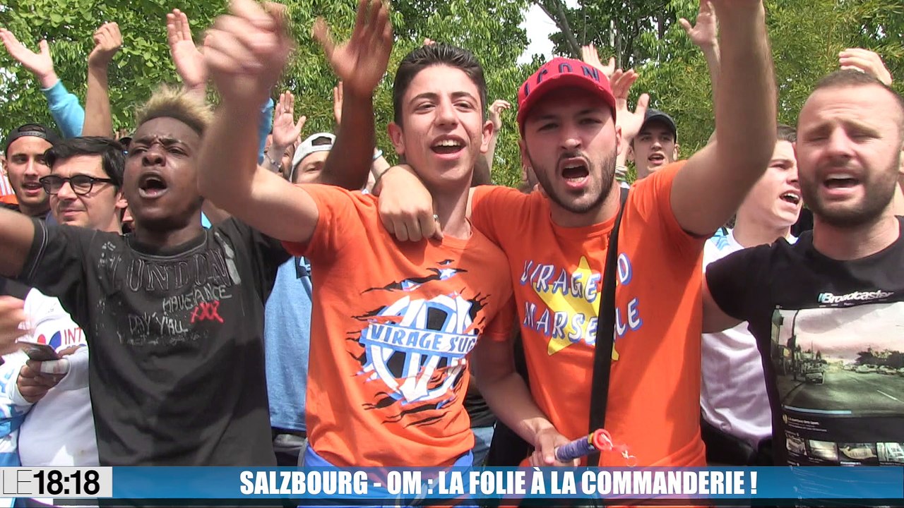 Avant le déplacement à Salzbourg, des centaines de supporters de l'OM ont mis leu feu à la Commanderie