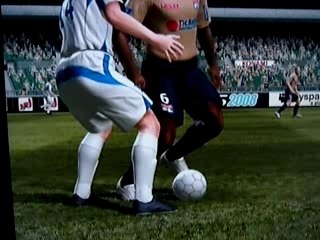 but de Romaric sur une trivela (pes2008)