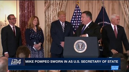 i24NEWS DESK | Mike Pompeo sworn in as U.S. Secretary of State | Wednesday, May 2nd 2018