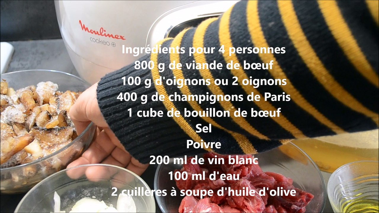 BOEUF CHAMPIGNONS COOKEO