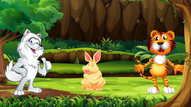 Мультик - Раскраска. Учим животных. Все дикие животные - Видео для малышей