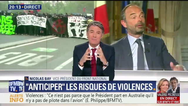 Violences du 1er-Mai: Une fois de plus la réaction de l'exécutif n'est pas du tout à la hauteur de la gravité des faits , réagit Nicolas Bay