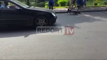 Report TV - Tiranë, makina tërheq zvarrë të miturin, largohet me shpejtësi