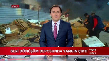 Geri Dönüşüm Deposunda Yangın Çıktı