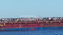 Report TV - Report Tv foto ekskluzive, anija shqiptare në Libi me klandestinë