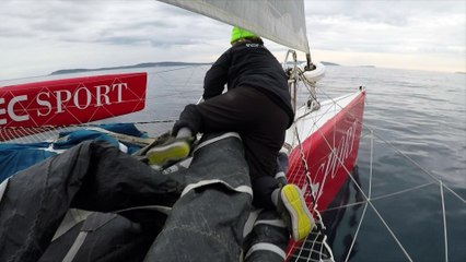 Stratégies et coucher de soleil à bord d'IDEC SPORT  - 2-05_2018