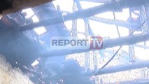 Report TV - Zjarri shkrumbon një banesë në fshatin Hot i Ri në Shkodër