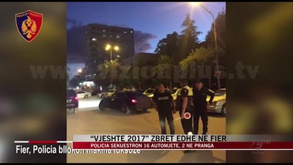 “Vjeshtë 2017” zbret edhe në Fier, 2 në pranga - News, Lajme - Vizion Plus