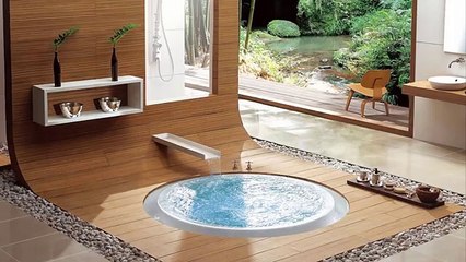 Bathtub in the floor - Stylish option for the bathroom -