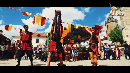 Ana despidiendo el programa Al´Dente del 02 de mayo de 2018 con las imagenes del mercado medieval de Freixo