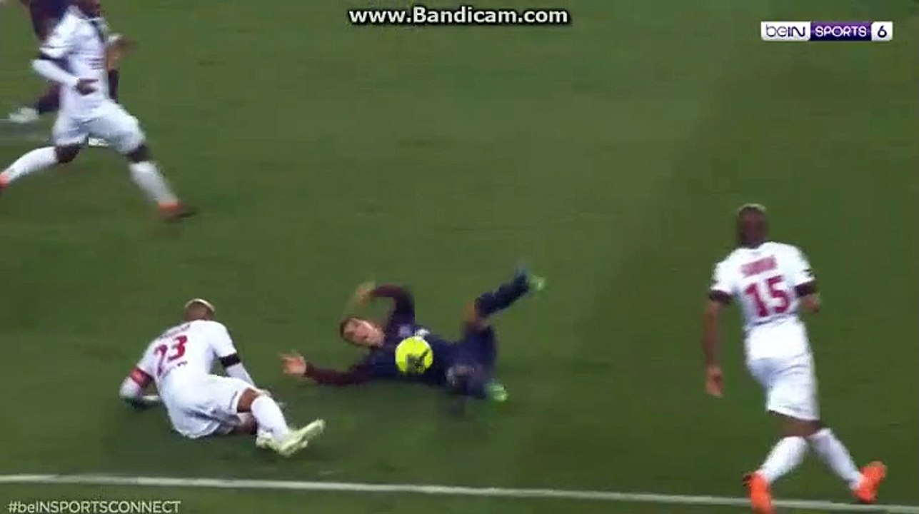 Cavani  Penalty  Goal HD Paris SG 1 - 2 Guingamp