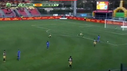 2-1 Le but de Yoann Court - Orleans 2 - 1 Bourg Peronnas