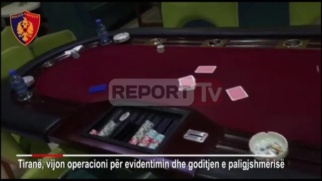 Report TV - Tiranë, lojëra fati pa leje, në hetim dy pronarë lokalesh