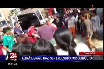 Detienen a conductor que embistió con su vehículo a albañil y lo dejó grave en hospital