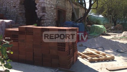 Report TV - Skandali në Butrint, vijojnë punimet, tulla, hekur e beton
