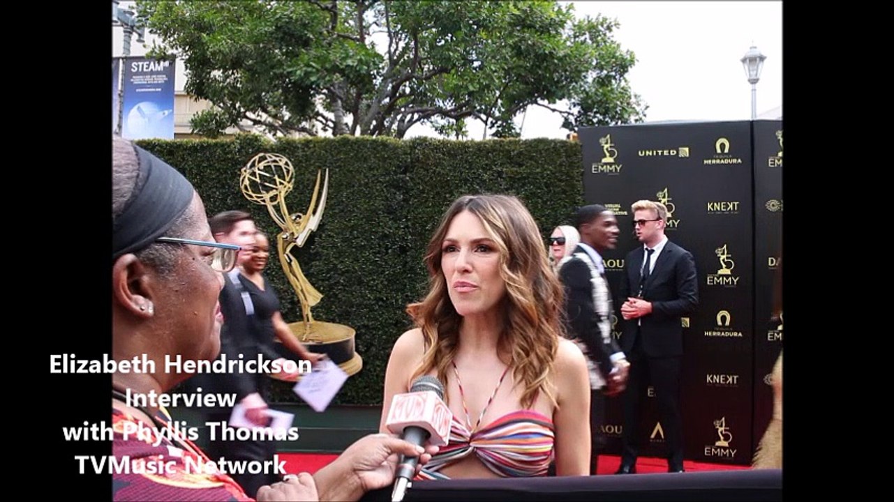 ElizabethHendrickson of The Young and the Restless at the 2018 daytime emmy awards