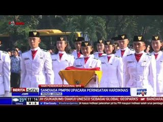 Sandi Jadi Inspektur Upacara Hardiknas 2018 di Monas