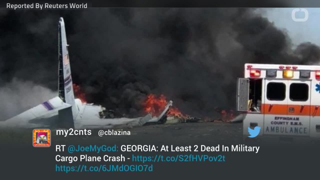 U.S. Military Plane Crashes In Georgia