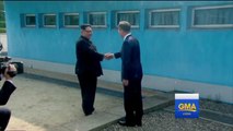 North Korea's Kim Jong Un crosses DMZ line for historic meeting with South Korea