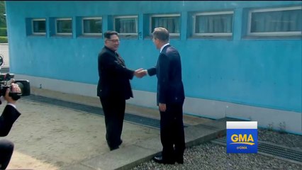 North Korea's Kim Jong Un crosses DMZ line for historic meeting with South Korea