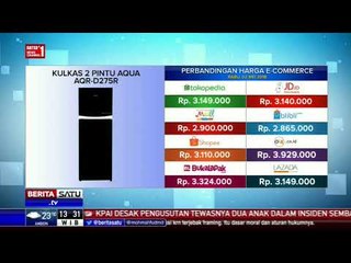 Perbandingan Harga E-Commerce: Kulkas 2 Pintu Aqua AQR-D275R