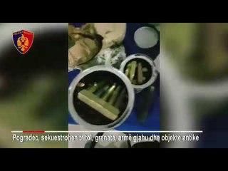 Pogradec - I kapen tritol, granata luftarake dhe objekte antike në lokal, arrestohet
