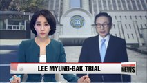 Preparatory trial proceedings for ex-president Lee Myung-bak starts on Thursday