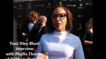 Traci Otey Blunt of Urban Movie Channel at 2018 Daytime Emmy Awards