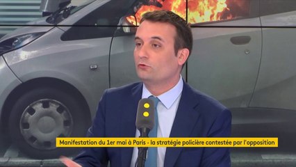Violences du 1er-Mai : "Le gouvernement a tendance à jouer avec le feu. Quand il y a des violences, ça a tendance à rendre moins populaire le mouvement social, à faire qu'il y ait moins de monde", réagit Florian Philippot, président des Patriotes