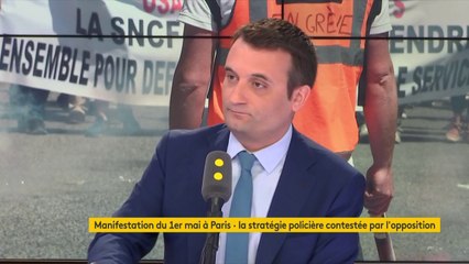 Florian Philippot a manifesté à Paris le 1er mai "contre l'austérité et la destruction du service public"