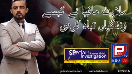 Aamer Habib l Special investigation about vegetable on public tv media