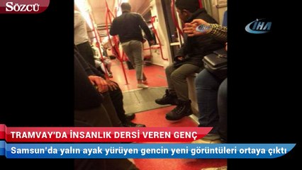 Tramvay'da insanlık dersi veren genç