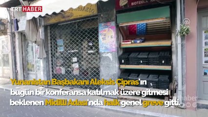 Yunanistan'da esnaf kepenk indirdi