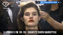 Shiatzy Chen Pulled Back Hairstyle Paris Fashion Week Fall/Winter 2018-19 | FashionTV | FTV