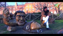 Magician Gopinath Muthukad at Oscar Wilde's Giant's Garden in Dublin Ireland