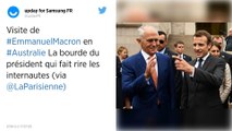 Un journal australien dépeint Emmanuel Macron en Pépé le putois après sa gaffe sur la femme du Premier ministre.