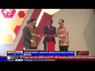 Jokowi Minta Jakarta Terapkan Angkutan Berbahan Bakar Listrik