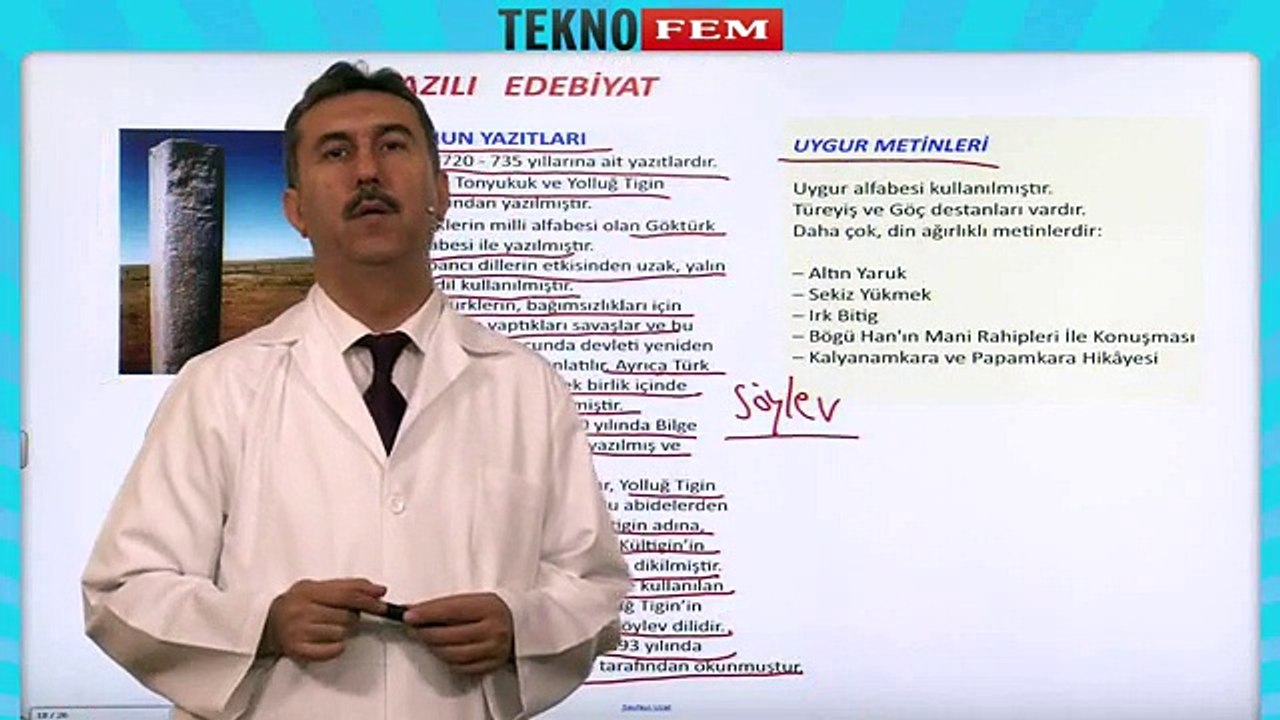 ygs lys edebiyat Islam Oncesi Turk Edebiyati - Yazili Edebiyat - 1