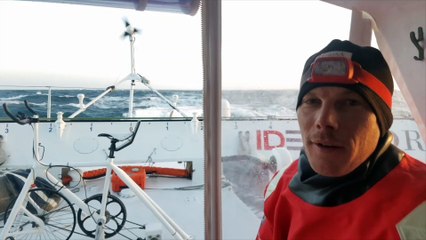 Au petit matin à bord d'IDEC SPORT - 3-05-2018