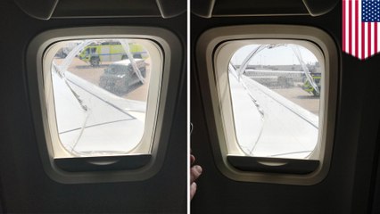 Southwest plane makes pit stop after cracked window